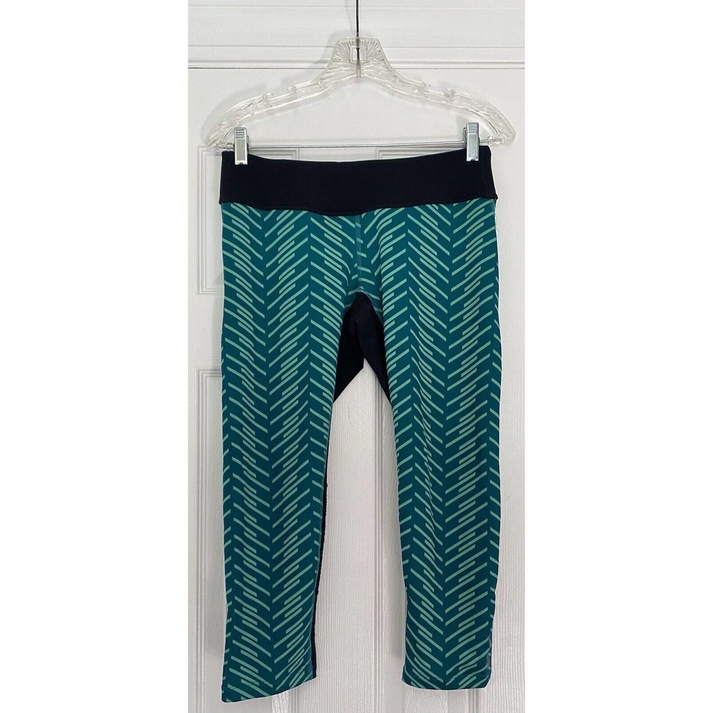 Pearl Izumi Womens Run Flash Print 3/4 Tight‎ Size Large Black Green